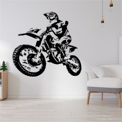 Dekoracja ścienna dla fanów wyścigów motocross
