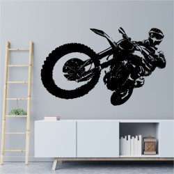 Dekoracja ścienna motocross do pokoju chłopca