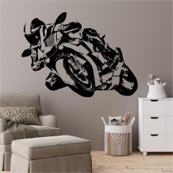 Zawodnik MotoGP w ostrym zakręcie