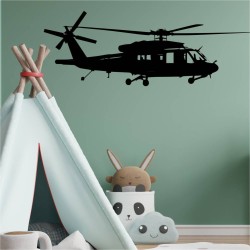 Dekoracja ścienna z motywem helikoptera w locie